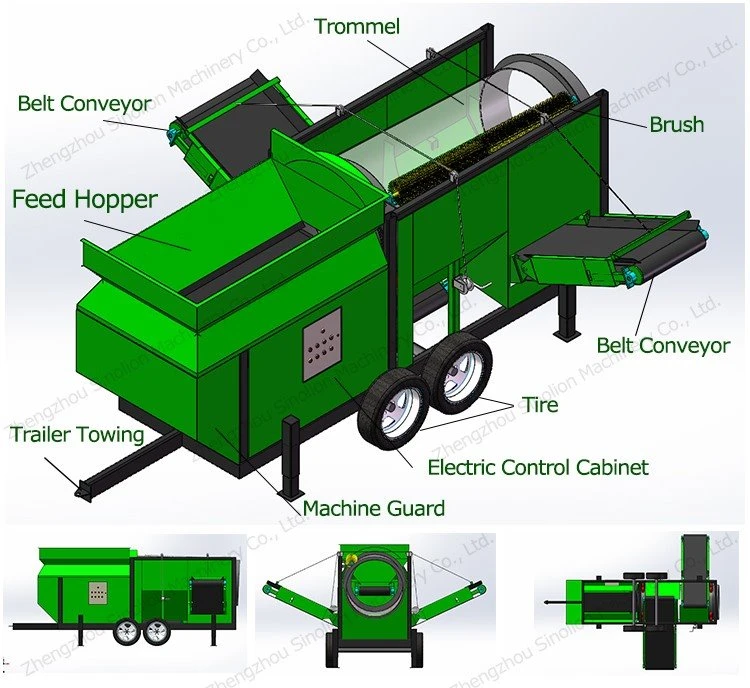 mobile compost trommel screen mobile compost trommel screen
