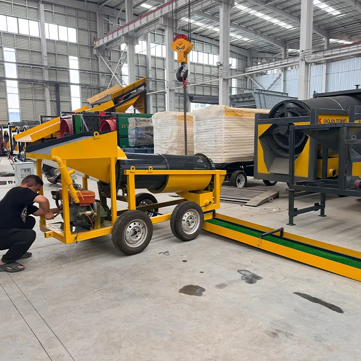 5 To 10 Tons Per Hour Small Gold Trommel