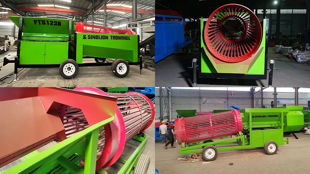 Rotary Drum Trommel Screen Multi-Angle Details