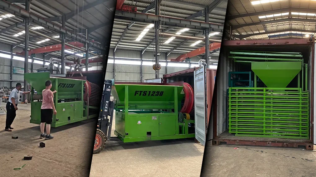 Rotary Drum Trommel Screen Container Loading