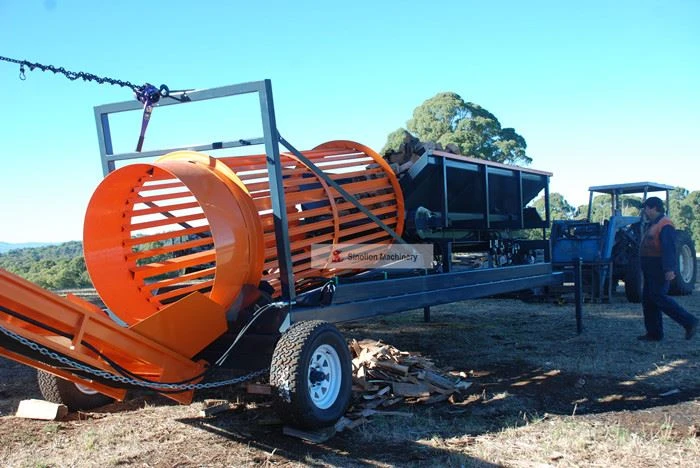 Mobile Firewood Trommel Screen