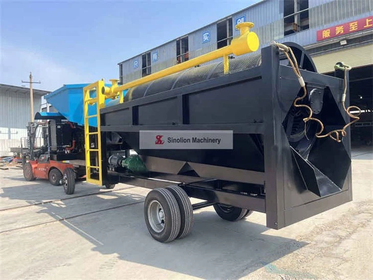 Mobile Gold Trommel Portable Gold Wash Plant