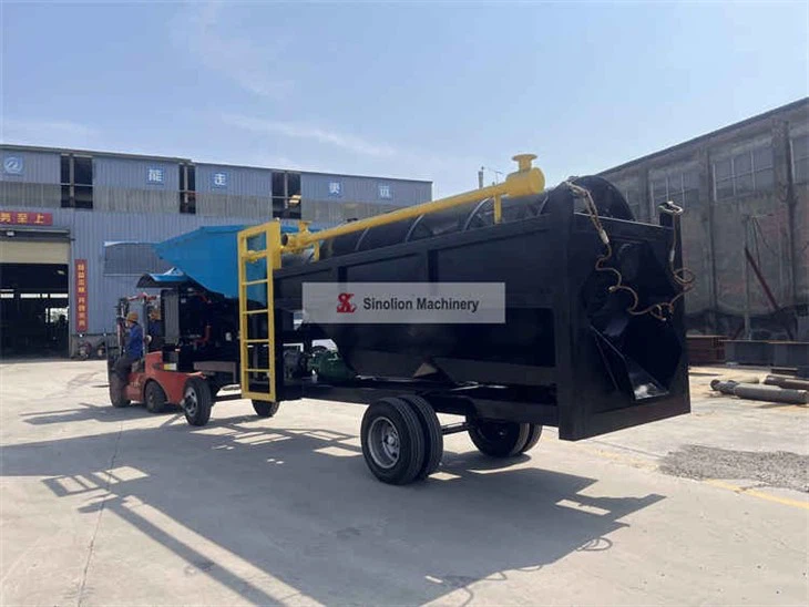 Mobile Gold Trommel Portable Gold Wash Plant