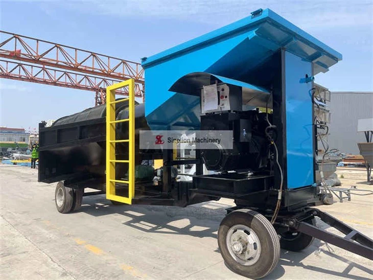 Mobile Gold Trommel Portable Gold Wash Plant