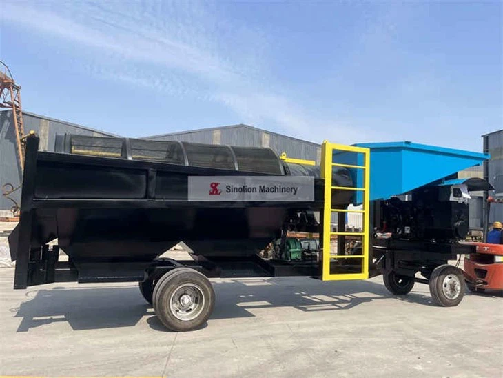 Mobile Gold Trommel Portable Gold Wash Plant