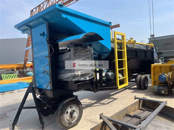 Mobile Gold Trommel Portable Gold Wash Plant