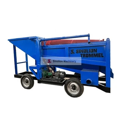 Small Mobile Gold Mining Trommel Washer