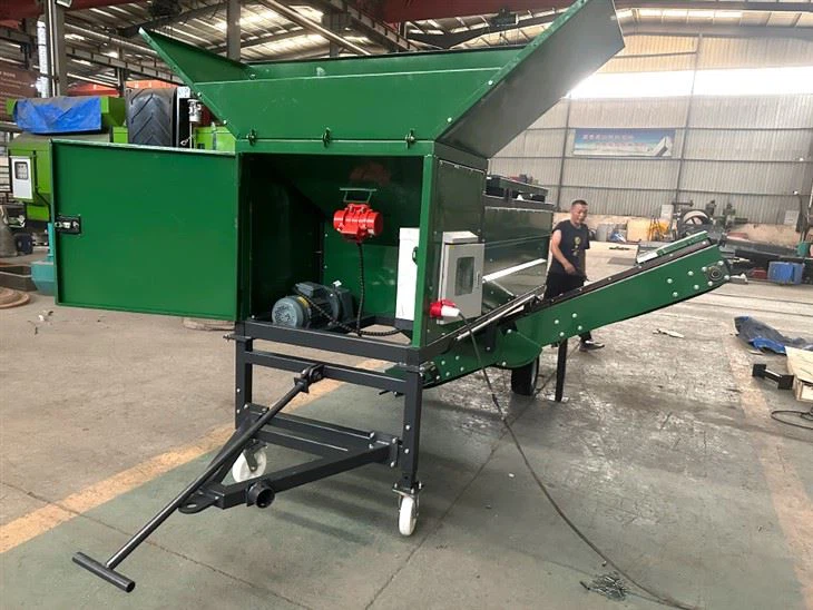 Portable Compost Trommel Screen Plant	